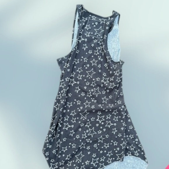 Frank & Eileen  Tee Lab Starry Tank Top - Dark Gray & White Size M - Picture 2 of 4
